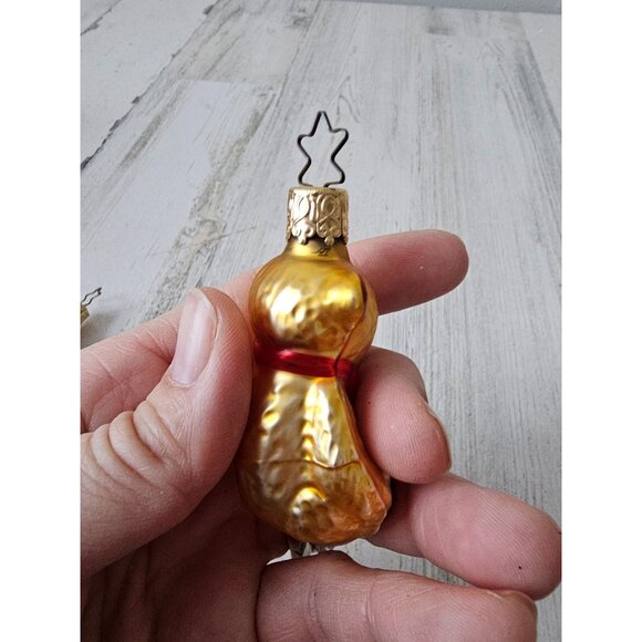 Inge glas bear ornament glass set vintage gold - Picture 10 of 10